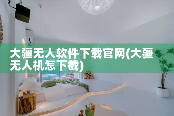 大疆无人软件下载官网
